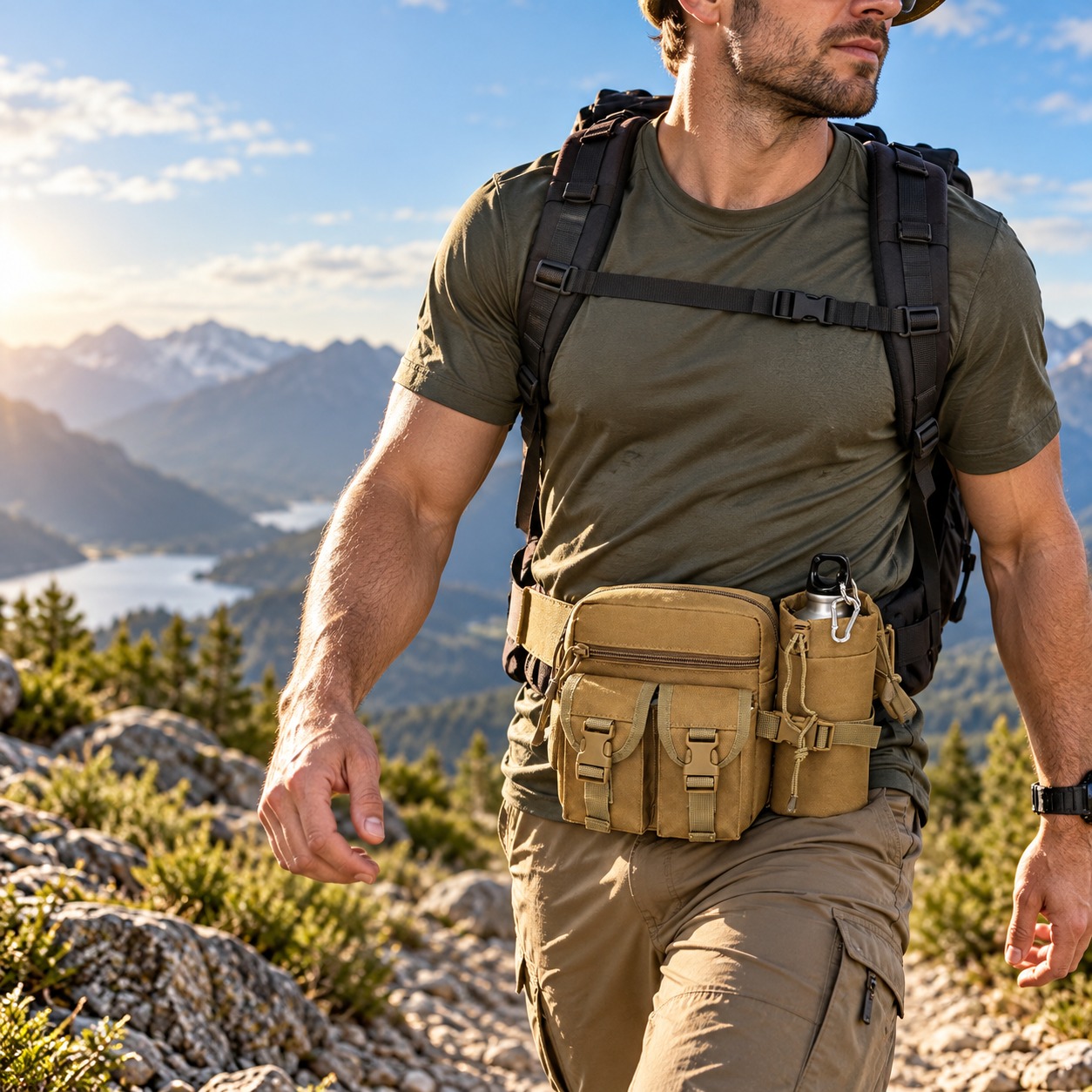 Sac banane tactique multifonct - Hiking Backpack Waterproof avis et prix
