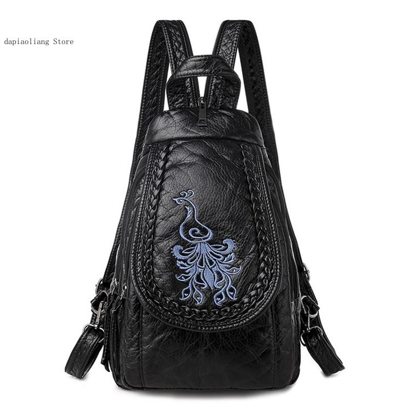 Sac à dos en cuir PU souple po - Fashion Backpack Women avis et prix