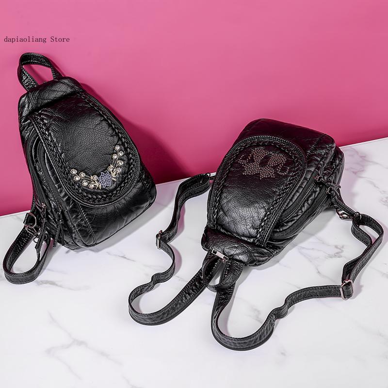 Sac à dos en cuir PU souple po - Fashion Backpack Women avis et prix
